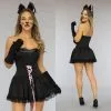 Schattig Zwart Kitty Kostuum -Party Outfitters schattig zwart kitty kostuum