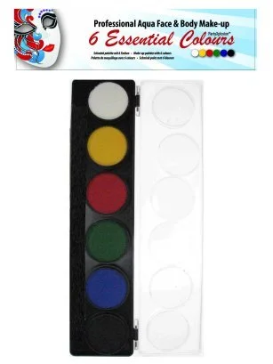 Schmink En Grimeerset Aquabasis 6 Kleuren Standaard 3 Schmink En Grimeerset Aquabasis 6 Kleuren Standaard