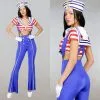 Sexy Sailor Kostuum Met Broek -Party Outfitters sexy sailor kostuum met broek