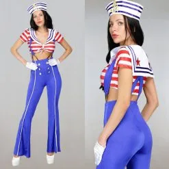 Sexy Sailor Kostuum Met Broek