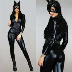 Sexy Wild Black Cat Kostuum