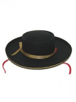 Spaanse Hoed Met Zigzag Gouddraadje