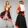 Strapless Queen Of Hearts Kostuum -Party Outfitters strapless queen of hearts kostuum