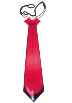 Stropdas Uitgestoken Tong Print