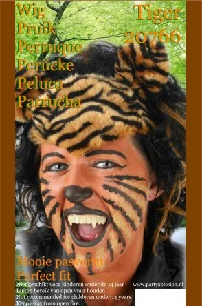 Tijger Of Panter Pruiken 5 Tijger Of Panter Pruiken - Afbeelding 3