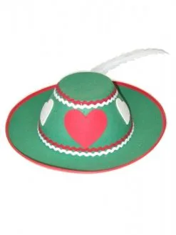 Tiroler Hoedjes Met Veertjes En Hartjes -Party Outfitters tiroler hoedjes met veertjes en hartjes 2
