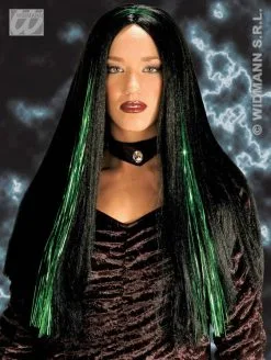 Tweekleurige Heksenpruik Kassandra -Party Outfitters tweekleurige heksenpruik kassandra 1