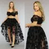 Victorian Mullet Rok Met Crop Topje -Party Outfitters victorian mullet rok met crop topje