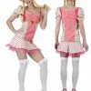 Vrijgezellen Jurkje: Strawberry-girl -Party Outfitters vrijgezellen jurkje strawberry girl