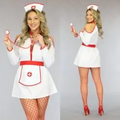 Zuster Kostuum Met Open Schouders