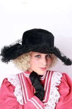 Zwarte Dames Hoeden Met Kant