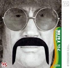 Zwarte Jaren 70 Snorren Om Aan Te Plakken