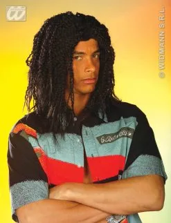 Zwarte Rasta Pruiken -Party Outfitters zwarte rasta pruiken 1