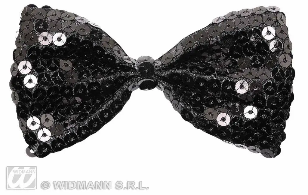 Zwarte Vlinderstrik Met Glitters 4 Zwarte Vlinderstrik Met Glitters - Afbeelding 2